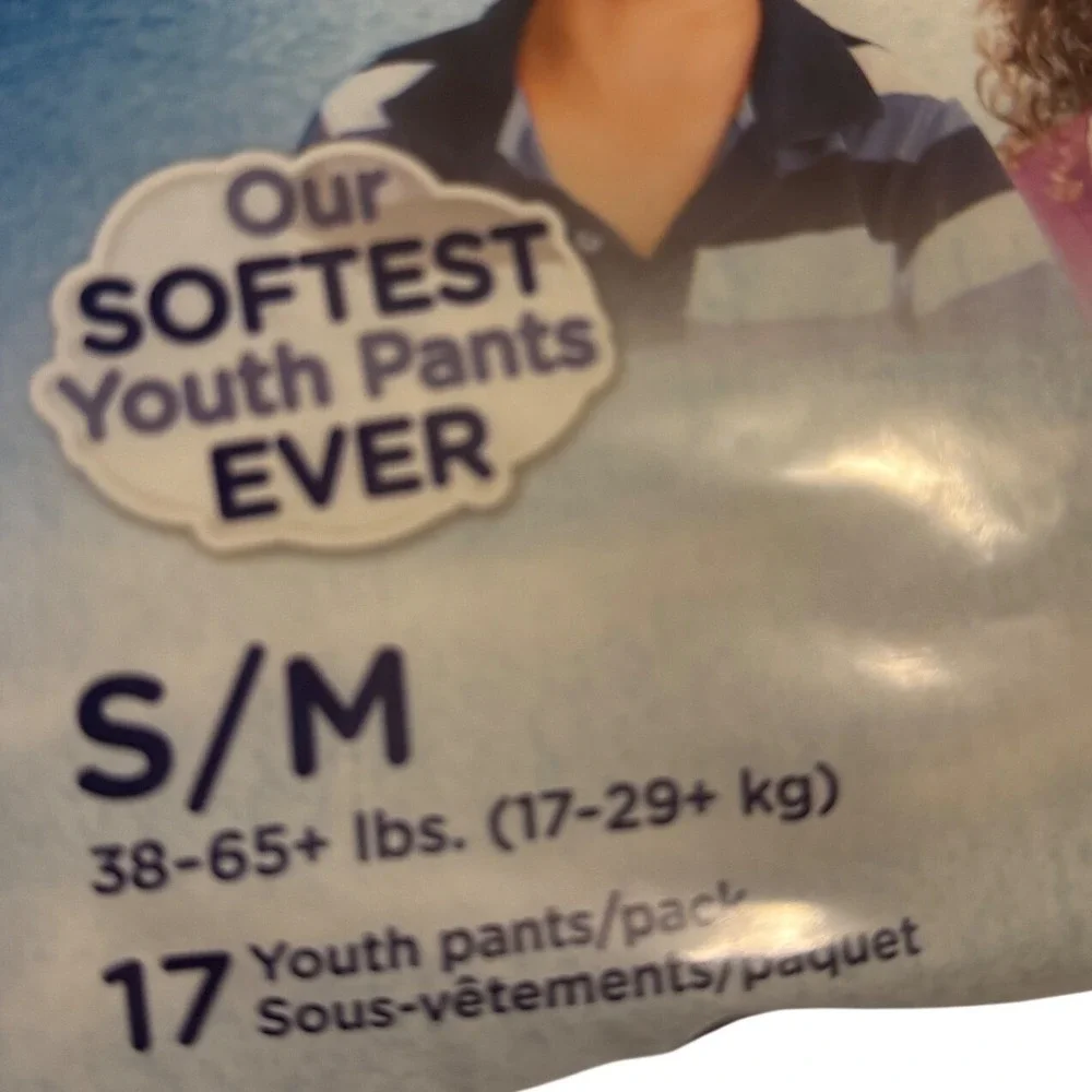 Comfees DriNite Juniors Premium Youth Pants S/M 38-65 lbs 17 Count Overnight